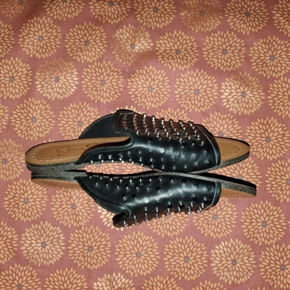 Jessica Simpson Kloe Studded Mules  5.5